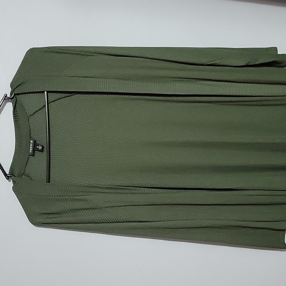 Torrid Olive green duster